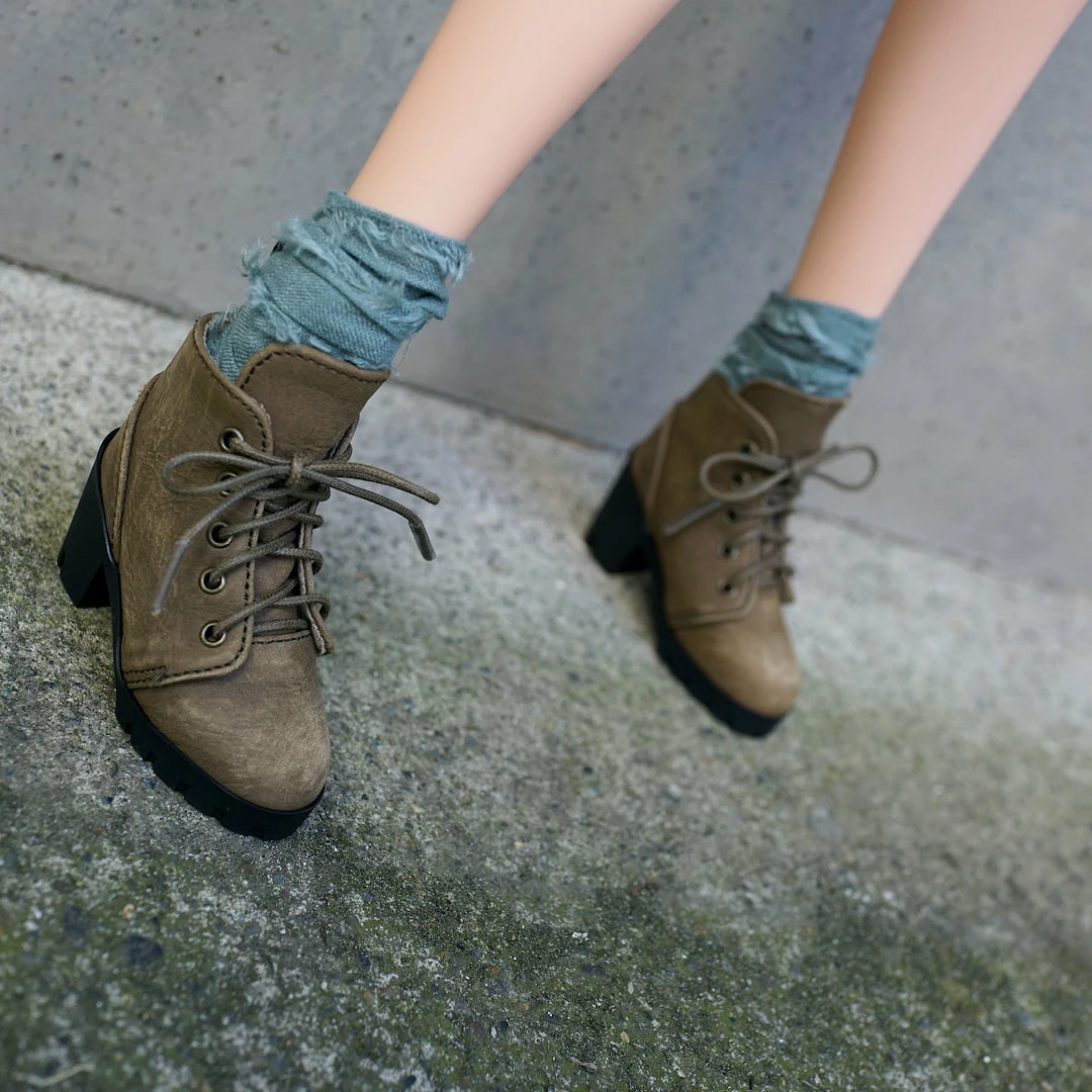 KL Secret Stuff Lace Boots (Khaki)