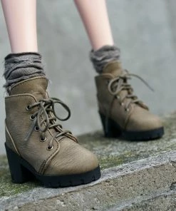 KL Secret Stuff Lace Boots (Khaki)