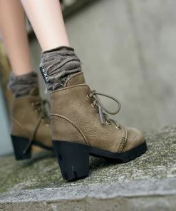 KL Secret Stuff Lace Boots (Khaki)