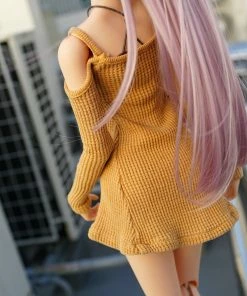 D2 Cold Shoulder Sweater (Beam Me Up Yellow) Secret Stuff