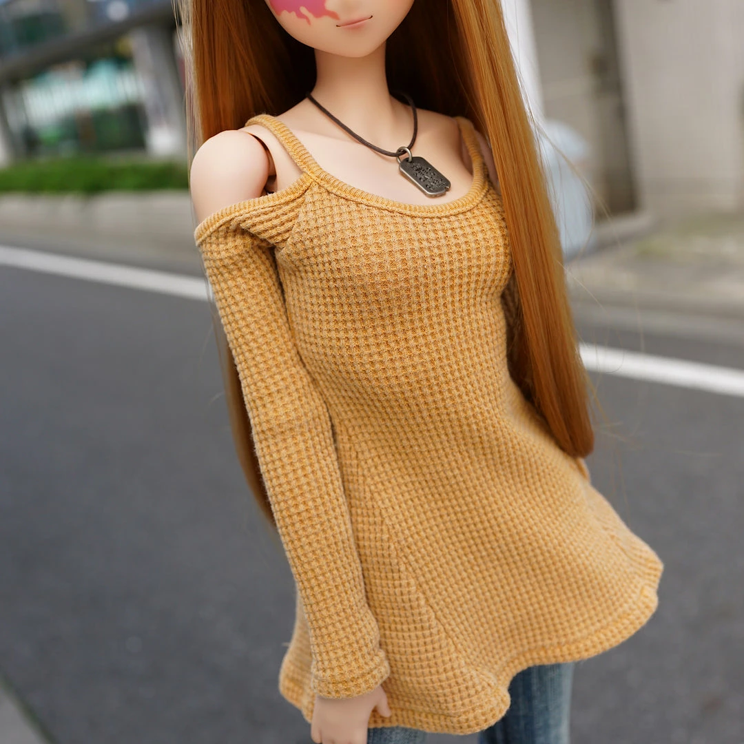 D2 Cold Shoulder Sweater (Beam Me Up Yellow) Secret Stuff