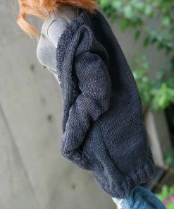 D2 Baggy Knit Cardigan (Ash Blue) Apparel