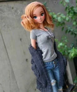 D2 Baggy Knit Cardigan (Ash Blue) Apparel