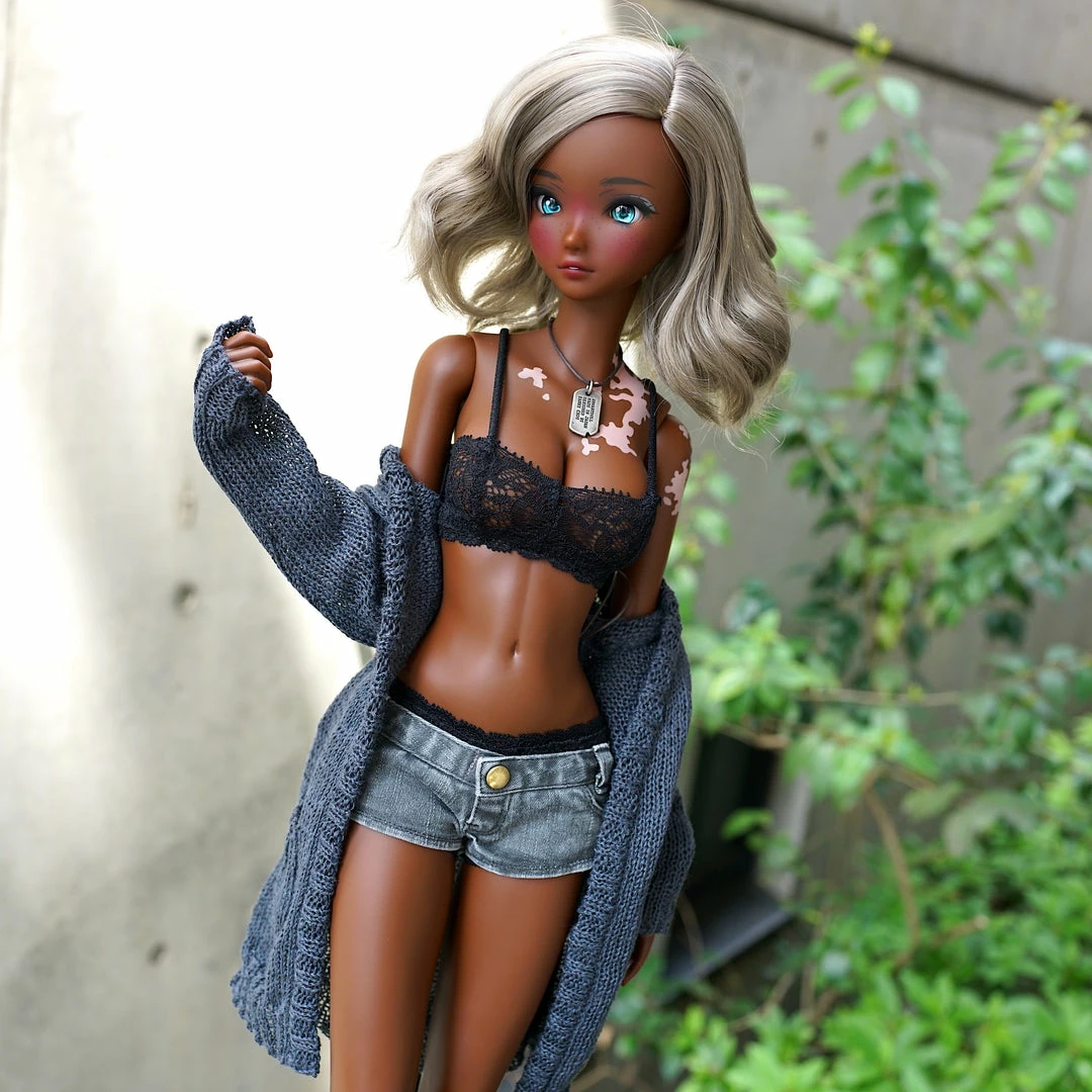 D2 Baggy Knit Cardigan (Ash Blue) Apparel