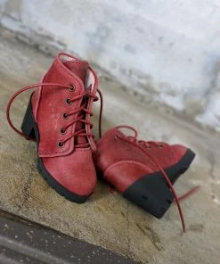 KL Lace Boots (Wine Red)