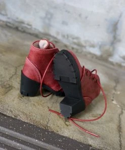 KL Lace Boots (Wine Red)