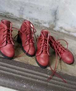 KL Lace Boots (Wine Red)
