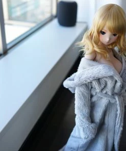 D2 Apparel Fluffy Hooded Gown