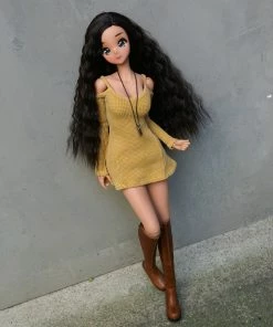 D2 Cold Shoulder Sweater (Beam Me Up Yellow) Secret Stuff