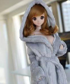 D2 Apparel Fluffy Hooded Gown