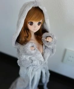 D2 Apparel Fluffy Hooded Gown