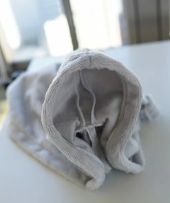 D2 Apparel Fluffy Hooded Gown