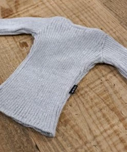 D2 Low Neck Rib Knit Sweater Secret Stuff