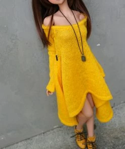 N2 Irregular Hem Sweater (Yellow) Secret Stuff