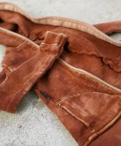 D2 Hooded Zip Cardigan (Rusty Brown)