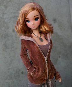 D2 Hooded Zip Cardigan (Rusty Brown)