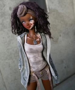 D2 Hooded Zip Cardigan (Ash Gray)