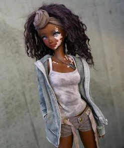 D2 Hooded Zip Cardigan (Ash Gray)