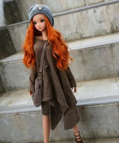 N2 Irregular Hem Sweater (Oak Brown)