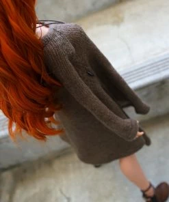 N2 Irregular Hem Sweater (Oak Brown)