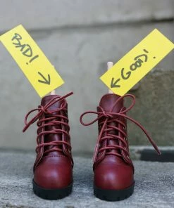 KL Lace Boots (Wine Red)