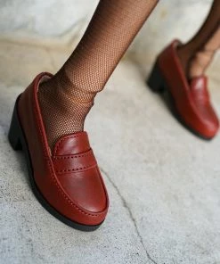 Smart Doll Store Secret Stuff Loafers (Wine Red)