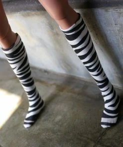 N2 Secret Stuff Zebra Battle Bikini & Socks Set