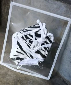 N2 Secret Stuff Zebra Battle Bikini & Socks Set