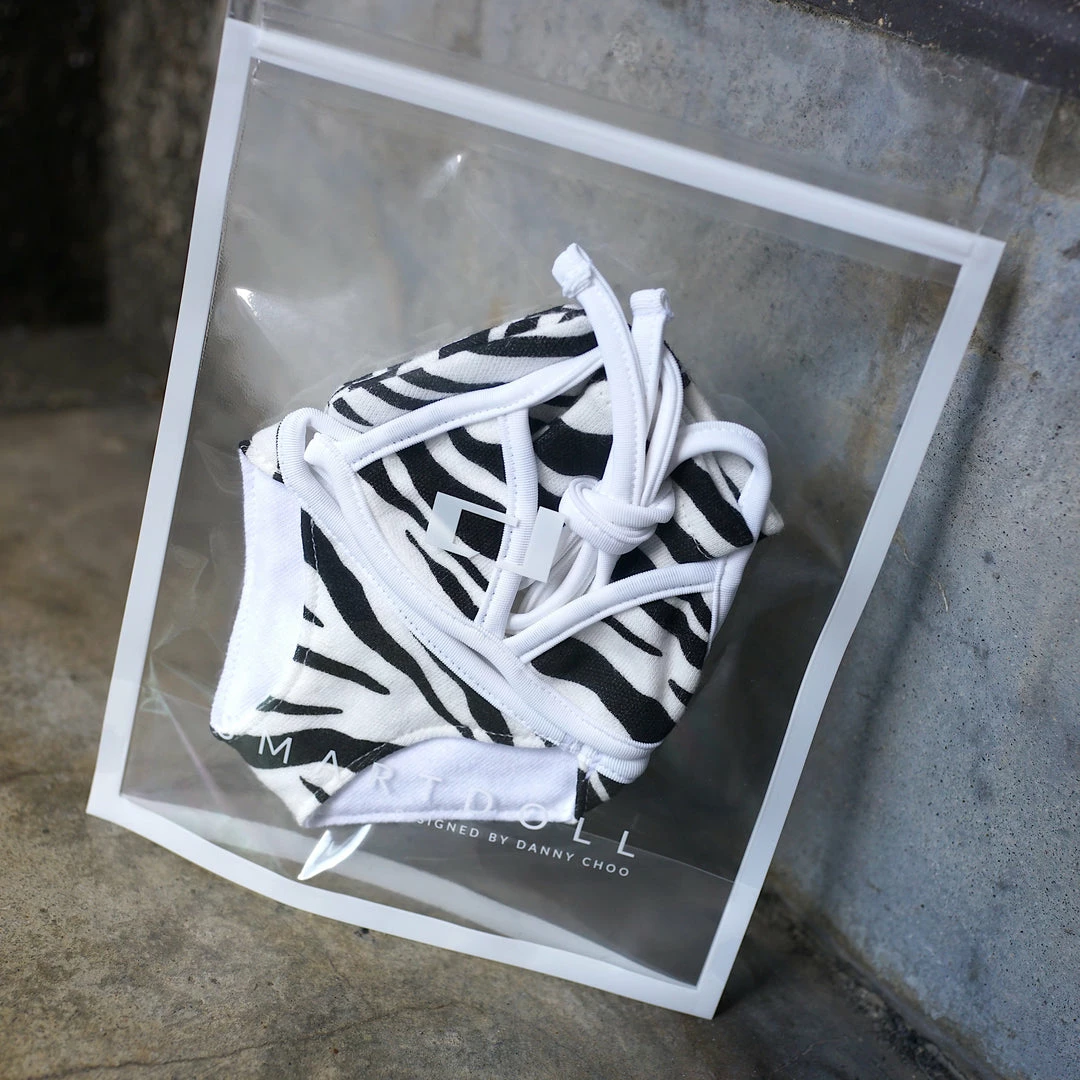 N2 Secret Stuff Zebra Battle Bikini & Socks Set