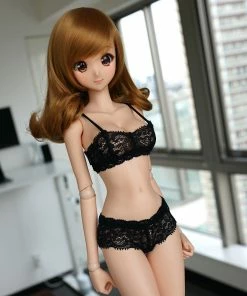 N2 Lace Sports Bra Set (Black)